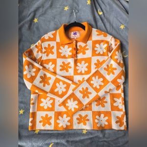 LISA SAYS GAH X KJP Paisley Polo Size XL/2X Like New